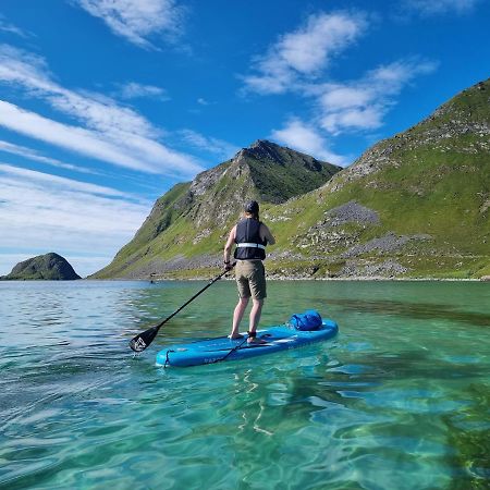 Feriehus Med Flott Havutsikt Ved Hauklandstranden レクネス エクステリア 写真