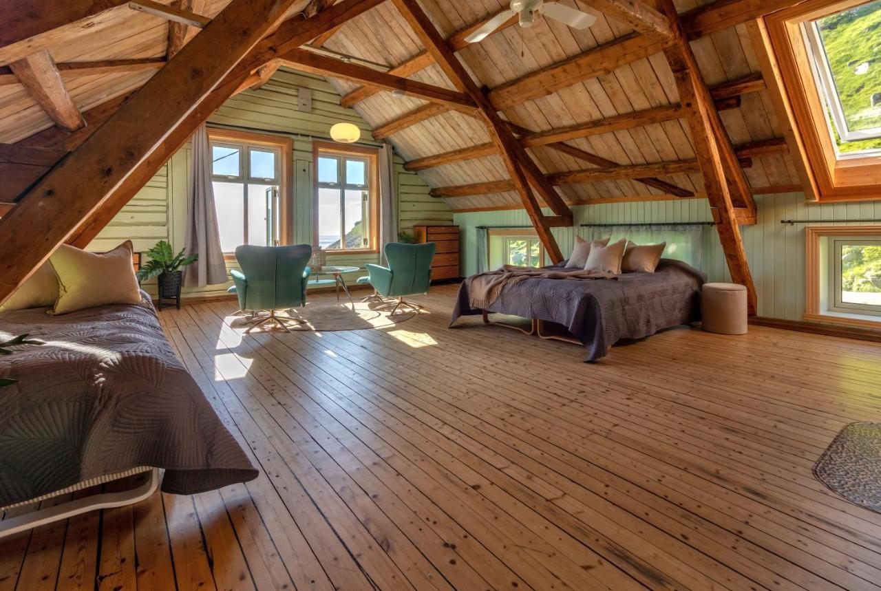 Feriehus Med Flott Havutsikt Ved Hauklandstranden レクネス エクステリア 写真