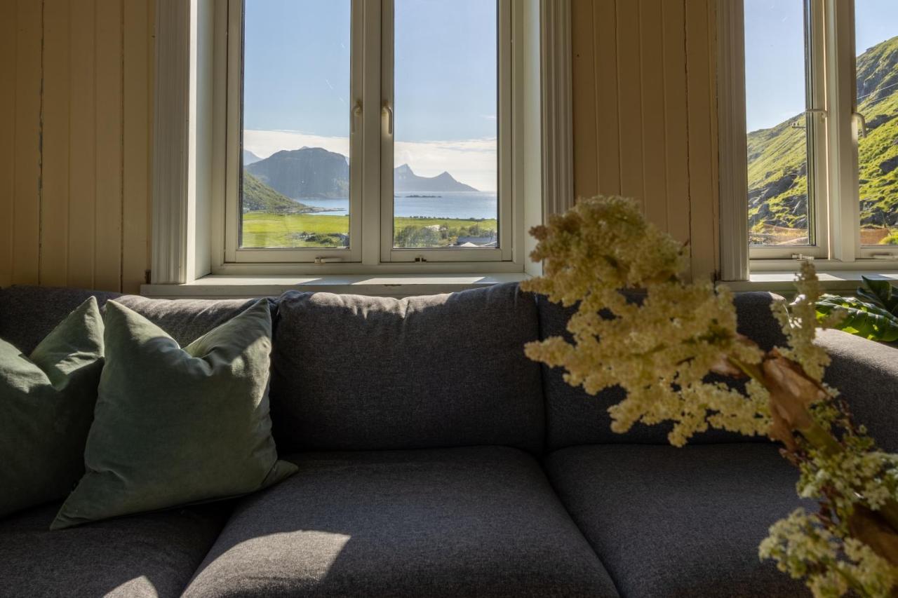 Feriehus Med Flott Havutsikt Ved Hauklandstranden レクネス エクステリア 写真